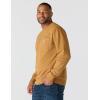 Carhartt mens Relaxed Fit Midweight Garment Dye French Terry Crewneck Pocket Sweatshirt(Carhartt Brown)