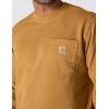 Carhartt mens Relaxed Fit Midweight Garment Dye French Terry Crewneck Pocket Sweatshirt(Carhartt Brown)