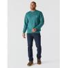 Carhartt mens Relaxed Fit Midweight Garment Dye French Terry Crewneck Pocket Sweatshirt(Greenstone)
