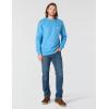 Carhartt mens Relaxed Fit Midweight Garment Dye French Terry Crewneck Pocket Sweatshirt(Horizon Blue)