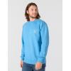 Carhartt mens Relaxed Fit Midweight Garment Dye French Terry Crewneck Pocket Sweatshirt(Horizon Blue)