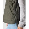 Carhartt womens Rain Defender Relaxed Fit Lightweight Insulated Mock-neck Vest(Dusty Olive)