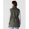 Carhartt womens Rain Defender Relaxed Fit Lightweight Insulated Mock-neck Vest(Dusty Olive)