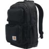 Carhartt 28L Dual-Compartment Backpack, Durable Pack with Laptop Sleeve and Duravax Abrasion Resistant Base, Black(Black)