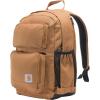 Carhartt 28L Dual-Compartment Backpack, Durable Pack with Laptop Sleeve and Duravax Abrasion Resistant Base, Black(Carhartt Brown)