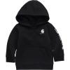 Carhartt Baby & Toddler Boys’ Half-Zip Hooded Pullover Sweatshirt(Caviar Black)