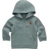 Carhartt Baby & Toddler Boys’ Half-Zip Hooded Pullover Sweatshirt(Patina)