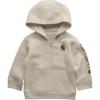 Carhartt Baby & Toddler Boys’ Half-Zip Hooded Pullover Sweatshirt(Turtledove)