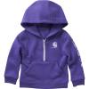 Carhartt Baby & Toddler Girls’ Half-Zip Hooded Sweatshirt(Ultra Violet)