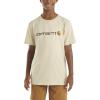 Carhartt Kid’s CA6156 Short-Sleeve Logo Tee – Boys(Sand)
