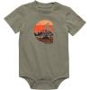 Carhartt Kid’s CA6500 Short-Sleeve Toolbelt Bodysuit – Boys(Jade Heather)
