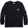 Carhartt Kid’s CA6619 Long-Sleeve Graphic Pocket T-Shirt(Caviar Black)