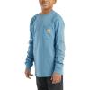 Carhartt Kid’s CA6619 Long-Sleeve Graphic Pocket T-Shirt(Coronet Blue)