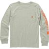 Carhartt Kid’s CA6619 Long-Sleeve Graphic Pocket T-Shirt(Jade Heather)