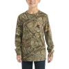 Carhartt Kid’s CA6619 Long-Sleeve Graphic Pocket T-Shirt(Oak Dna Camo Print)