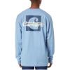 Carhartt Kid’s CA6619 Long-Sleeve Graphic Pocket T-Shirt(Pastel Turquois)