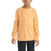 Carhartt Kid’s CA6619 Long-Sleeve Graphic Pocket T-Shirt(Tangerine Heather)