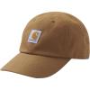Carhartt Kids’ Signature Canvas Baseball Cap Hat(Carhartt Brown)