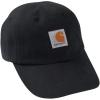 Carhartt Kids’ Signature Canvas Baseball Cap Hat(Caviar Black)