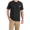 Carhartt Men’s 103296 Relaxed Fit Workwear Pocket T-Shirt(Black)