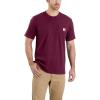 Carhartt Men’s 103296 Relaxed Fit Workwear Pocket T-Shirt(Port)