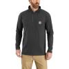 Carhartt Men’s 104255 Force® Relaxed Fit Quarter Zip Pocket T-Shirt(Carbon Heather)