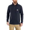 Carhartt Men’s 104255 Force® Relaxed Fit Quarter Zip Pocket T-Shirt(Navy)