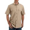Carhartt Men’s 104369 Loose Fit Midweight Shirt(Dark Tan Chambray)