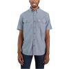 Carhartt Men’s 104369 Loose Fit Midweight Shirt(Denim Blue Chambray)