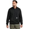 Carhartt Men’s 105294 Loose Fit Midweight Quarter Zip Mock Neck Sweatshirt(Black)