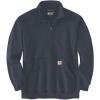 Carhartt Men’s 105294 Loose Fit Midweight Quarter Zip Mock Neck Sweatshirt(New Navy)