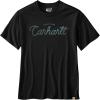 Carhartt Men’s 106531 Relaxed Fit Lightweight Short-Sleeve Script Graphic T-Shi(Black)