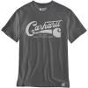Carhartt Men’s 106531 Relaxed Fit Lightweight Short-Sleeve Script Graphic T-Shi(Carbon Heather)