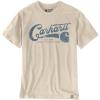 Carhartt Men’s 106531 Relaxed Fit Lightweight Short-Sleeve Script Graphic T-Shi(Oat Milk)