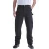 Carhartt Men’s B01 Loose Straight Firm Duck Double-Front Dungaree(Blacks)