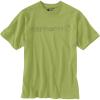 Carhartt Men’s Big Signature Logo Short Sleeve T-Shirt(Algae Green)