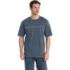 Carhartt Men’s Big Signature Logo Short Sleeve T-Shirt(Bluestone)