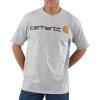 Carhartt Men’s Big Signature Logo Short Sleeve T-Shirt(Heather Grey)