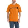 Carhartt Men’s Big Signature Logo Short Sleeve T-Shirt(Marmalade Heather)