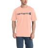 Carhartt Men’s Big Signature Logo Short Sleeve T-Shirt(Tropical Peach)