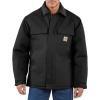 Carhartt Mens C003 Loose Fit Firm Duck Insulated Traditional Coat(Black)