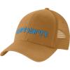 Carhartt Men’s Canvas Mesh-Back Logo Graphic Cap(Carhartt Brown)