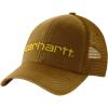Carhartt Men’s Canvas Mesh-Back Logo Graphic Cap(Carhartt Brown/Oiled Walnut)