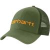 Carhartt Men’s Canvas Mesh-Back Logo Graphic Cap(Chive)