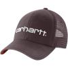 Carhartt Men’s Canvas Mesh-Back Logo Graphic Cap(Dark Sepia)