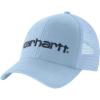 Carhartt Men’s Canvas Mesh-Back Logo Graphic Cap(Fog Blue)