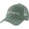 Carhartt Men’s Canvas Mesh-Back Logo Graphic Cap(Green Slate/Malt)