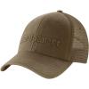 Carhartt Men’s Canvas Mesh-Back Logo Graphic Cap(Light Brown)