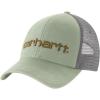 Carhartt Men’s Canvas Mesh-Back Logo Graphic Cap(Sage)