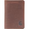 Carhartt Men’s Craftsman Leather Wallets, Available in Multiple Styles and Colors(Brown (Front Pocket Bi-fold))